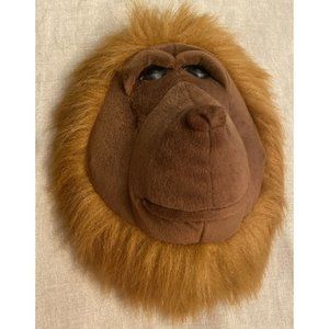 Hanging plush Beverly Hills Teddy Bear  Stuffed Animal Mounted Head Orangutan